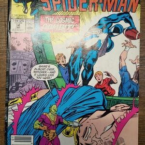 Marvel Spider-Man Comic Issue 34 with Blue and Red Cover